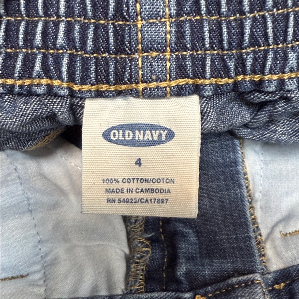 Old Navy Blue Denim Skirt. Cotton Durable Comfy embroidered design - Picture 3 of 4